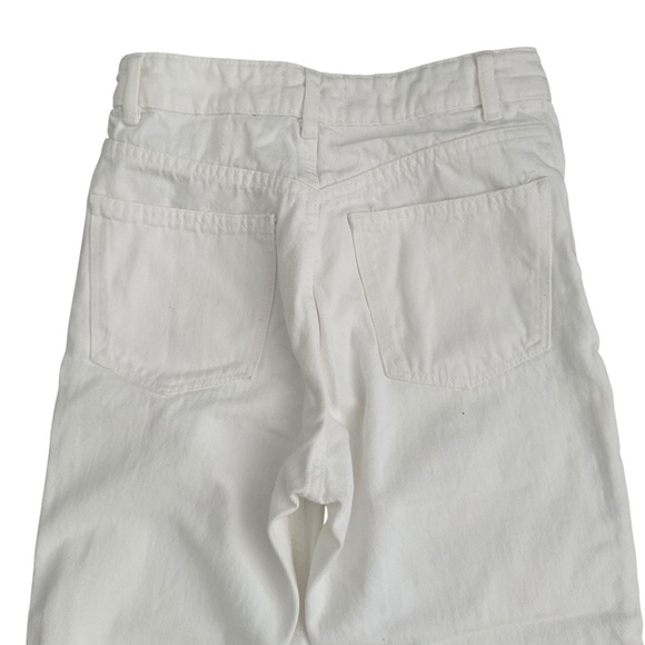 Zara White High Rise Straight Leg Jeans Size 2 - Picture 2 of 5